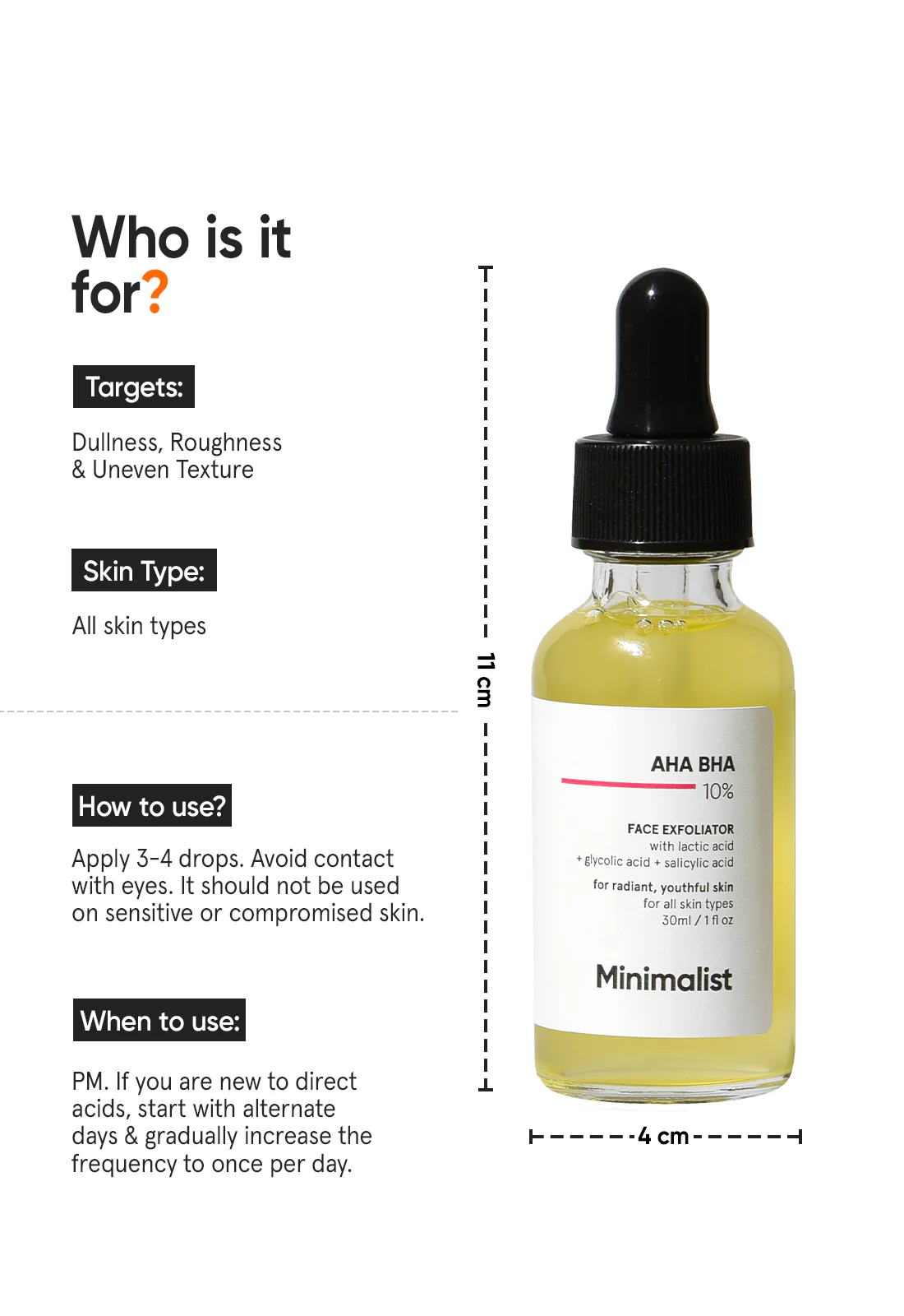 AHA BHA 10% Face Exfoliator - Image 3