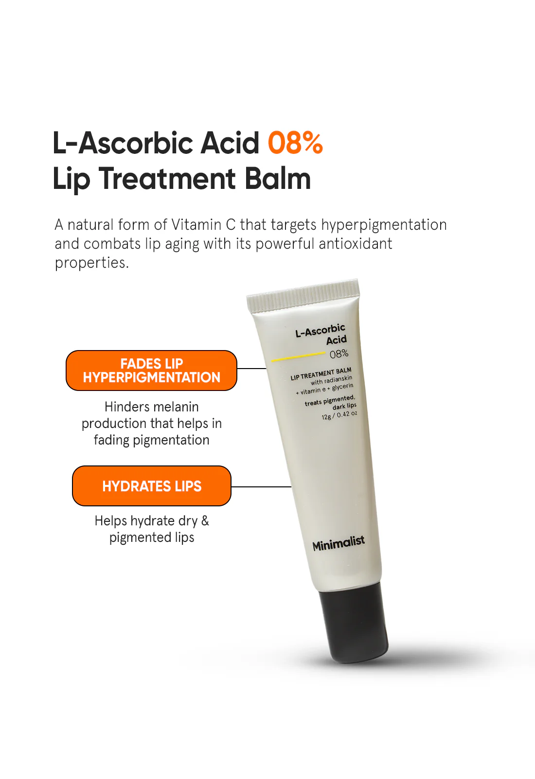 L-Ascorbic Acid 8% Lip Treatment Balm - Image 2